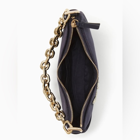 KATE SPADE NEW YORK Smile Small Crossbody Bag in Pebbled Leather Black - Picture 11 of 11